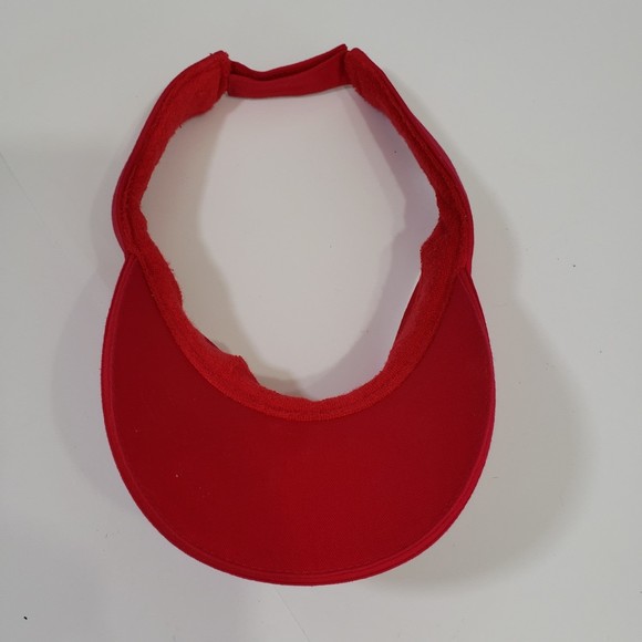 Red Visor, Great Condition, 100% Cotton - Picture 2 of 6